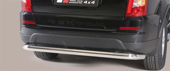 Beskyttelsesbar til bagkofanger (full size) - Fås i sort og blank til SsangYong Rexton W årg. 13+