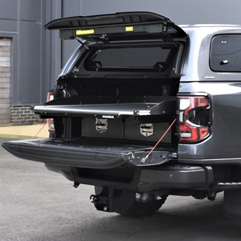 Ladskuffer (Sliding tray) fra Protop med to ladskuffer til Ford Ranger Raptor D/C Årgang 2023+