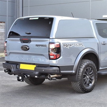 Hardtop fra ProTop Tradesman lakeret i bilens originalfarve med rude i bagklap til Ford Ranger Raptor D/C Årgang 2023+
