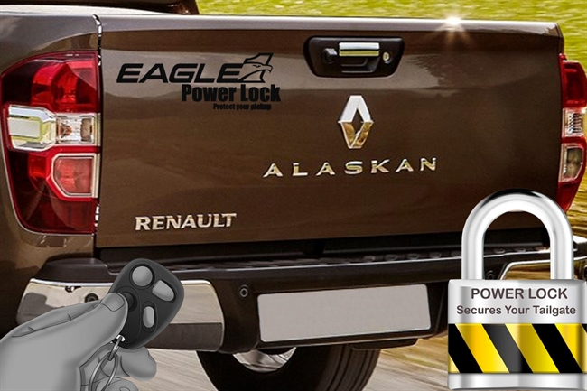 Centrallås "Powerlock" til bagklap på Renault Alaska årg. 18+