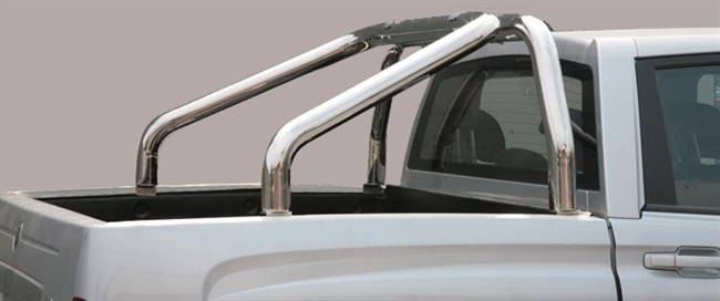 Styrtbøjle/Roll Bar til montering på lad i rustfri stål - Blank til SsangYong Actyon Sports årg. 07+