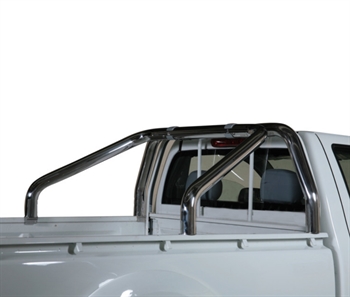 Styrtbøjle/Roll Bar til montering på lad i rustfri stål - Sort til L200 årg. 93-06>