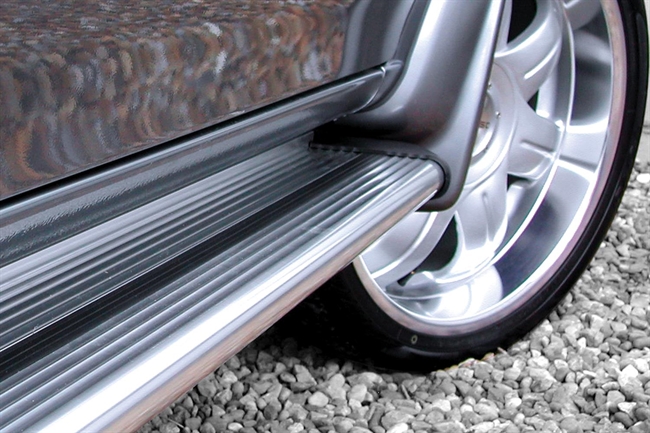 Trinbrædder/Polished Running Boards til Land Rover Freelander 1 årg. 96-07