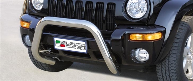 Frontbøjle (Super Bar) i rustfri stål - Blank til Jeep Cherokee årg. 01-08