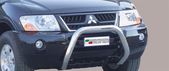 Frontbøjle (Super Bar) i rustfri stål - Blank til Mitsubishi Pajero årg. 00-03
