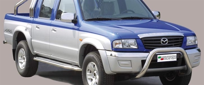 Frontbøjle (Super Bar) i rustfri stål - Blank til Mazda B2500 Double Cab årg. 03-06