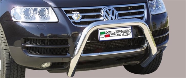 Frontbøjle (Super Bar) i rustfri stål - Blank til VW Touareg årg. 02+