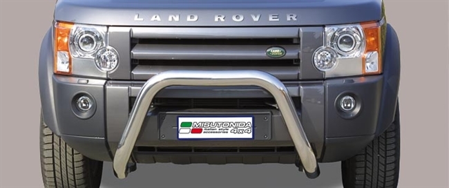 Frontbøjle (Super Bar) i rustfri stål - Fås i sort og blank fra Mach til Land Rover Discovery 3