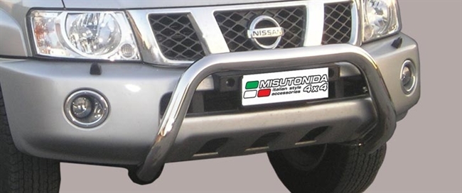 Frontbøjle (Super Bar) i rustfri stål - Blank til Nissan Patrol GR Y61 årg. 05+