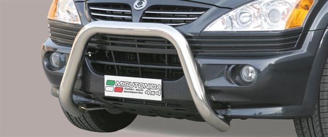 Frontbøjle (Super Bar) i rustfri stål - Blank til SsangYong Kyron årg. 06-07