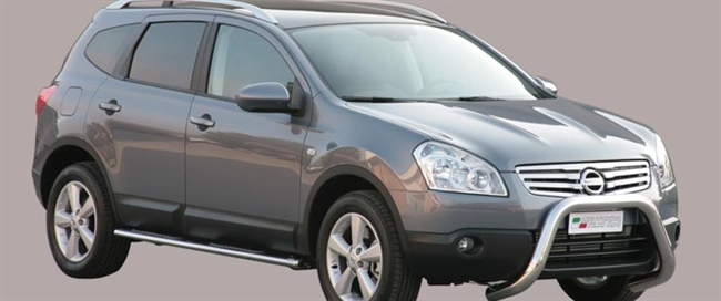 Frontbøjle (Super Bar) i rustfri stål - Blank til Nissan Qashqai+2 årg. 08+