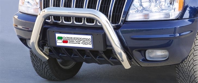 Frontbøjle (Super Bar) i rustfri stål - Blank til Jeep Grand Cherokee årg. 99-05