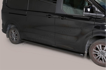 Side bars oval - Sort til Ford Transit Costum lang L2 2024+
