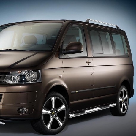 Trinbrædder med trin i rustfristål til T5 årg. 03-10 lang model