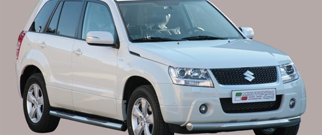 Beskyttelsesbar til forkofanger (Slash Bar) i rustfri stål - Blank til Suzuki Grand Vitara årg. 09+