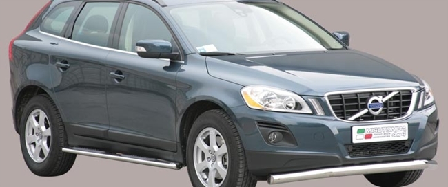 Beskyttelsesbar til forkofanger (Slash Bar) i rustfri stål - Blank til Volvo XC60 årg. 09-13