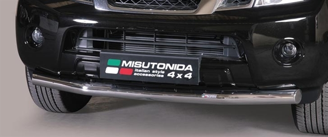 Beskyttelsesbar til forkofanger (slash bar) i rustfri stål - Blank til Nissan Pathfinder årg. 10+