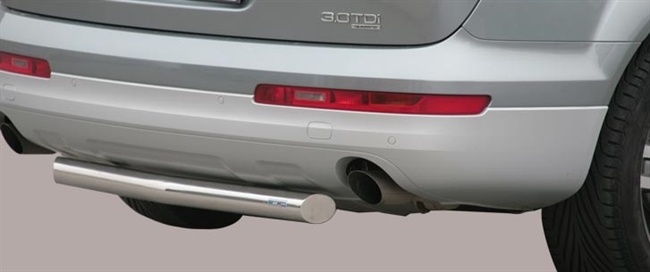Beskyttelsesbar til bagkofanger i rustfri stål fra Mach - Fås i sort og blank til Audi Q7 MK1
