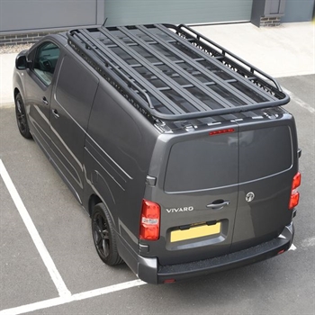 Tagbagagebærer/Roof Rack med siderælinger fra Predator til Opel Vivaro SWB Årgang 2014-2019