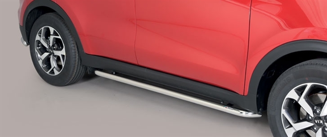 Side bars fra Mach i rustfri stål - Fås i sort og blank til Kia Sportage årg. 16+