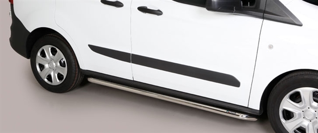 Side bars i rustfri stål - Blank eller sort til Ford Transit Courier årg. 18+