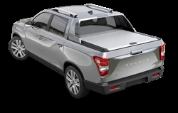 Roll cover sølv Mountain Top fra RealTruck til Ssangyong Rexton Hybrid D/C Årgang 2018-