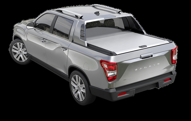 Roll cover sølv Mountain Top fra RealTruck til Ssangyong Rexton Hybrid D/C Årgang 2018-