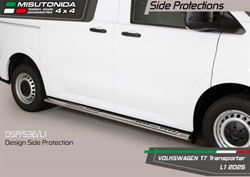 Side bars - Blank i rustfri stål til VW T7 Årgang 2025+