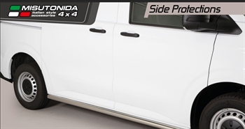  Side bars fra Mach i rustfri stål - blank til VW T7 Årgang 2025+