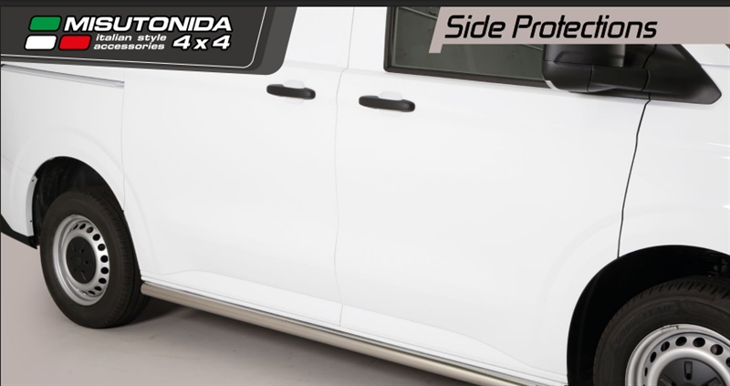  Side bars fra Mach i rustfri stål - blank til VW T7 Årgang 2025+