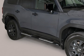 Side bars i rustfri stål - Sort til Toyota Land Cruiser 250 Årgang 2025+