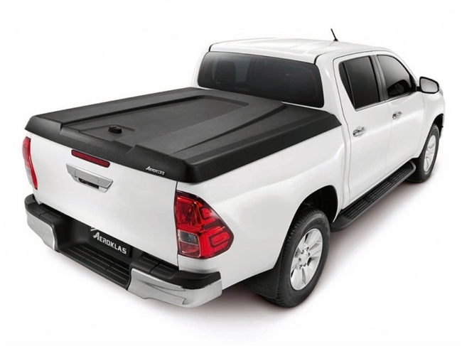 Ladtop Aeroklas Speed hard cover med grynet sort overflade til Toyota Hilux Double Cab Årgang 2015+