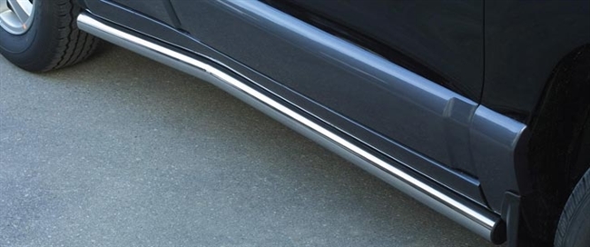  Side bars i rustfri stål - Blank til Hyundai Santa Fe årg. 01-05