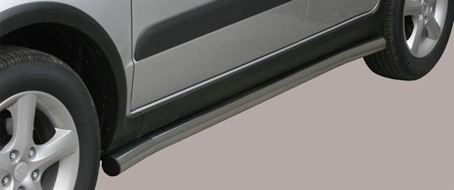 Side bars fra Mach i rustfri stål - Fås i sort og blank til Suzuki SX4 årg. 09+