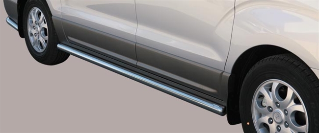  Side bars i rustfri stål - Blank til Hyundai H1