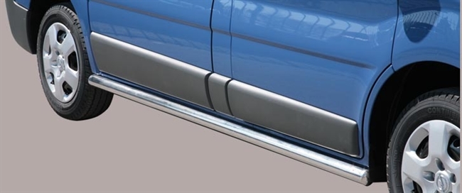 Side bars fra Mach i rustfri stål - Fås i sort og blank til Opel Vivaro årg. 08-13