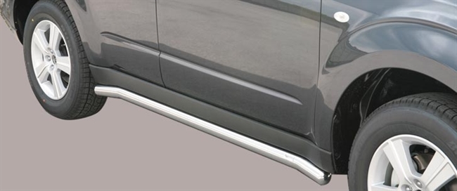 Side bars fra Mach i rustfri stål - Fås i sort og blank til Subaru Forester årg. 06-08