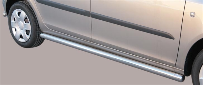 Side bars i rustfri stål - Blank til Skoda Roomster årg. 07+