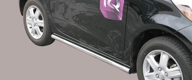 Side bars fra Mach i rustfri stål - Fås i sort og blank til Toyota IQ årg. 09+