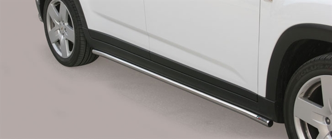  Side bars fra Mach i rustfri stål - Fås i sort og blank til Chevrolet Orlando