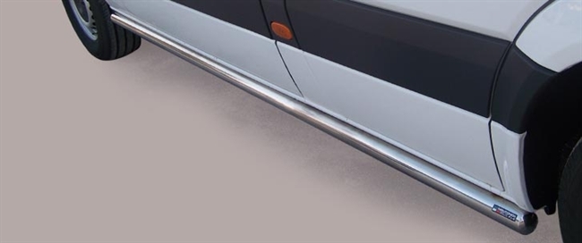 Side bars fra Mach i rustfri stål - Fås i sort og blank til VW Crafter årg. 11-17