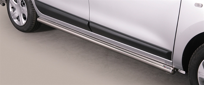 Side bars i rustfri stål - Blank til Dacia Dokker