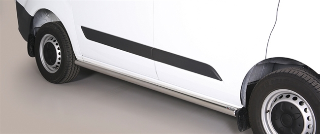 Side bars i rustfri stål - Blank til Ford Transit Custom L1 (Kort model) årg. 23+