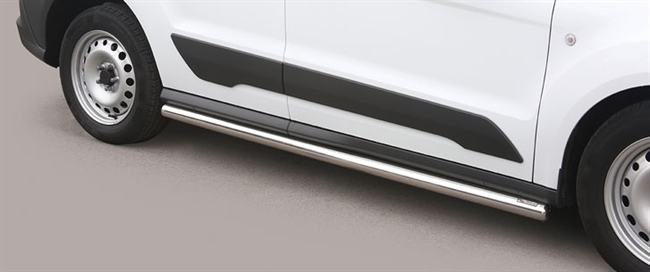 Side bars fra Mach i rustfri stål - Fås i sort og blank til Ford Transit Connect 14+