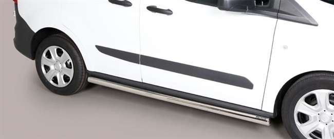 Side bars i rustfri stål - Blank til Ford Transit Courier 14-