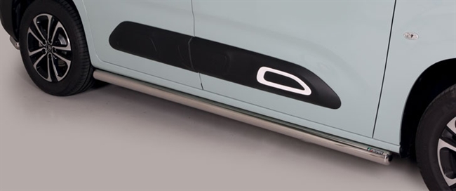 Side bars i rustfri stål - Fås i sort og blank til Citroën Berlingo MWB årg. 18+
