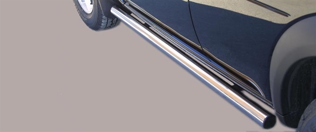 Side bars i rustfri stål - Blank til Land Rover Freelander 1 årg. 97-07