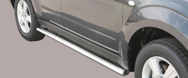 Side bars oval fra Mach i rustfri stål - Fås i sort og blank til Subaru Forester årg. 08-12
