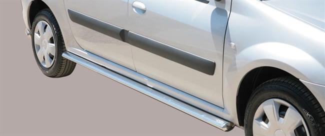 Side bars i rustfri stål - Blank til Dacia Logan MCV