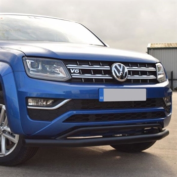 Frontspoiler - sort pulverlakeret 76mm fra Trux til VW Amarok Årgang 2017-2020